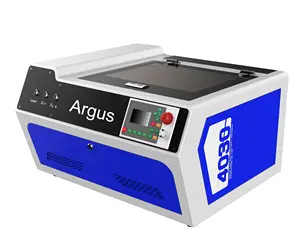 Mesin pengukir Laser CO2 30w 400*300mm hadiah promosi ARGUS pengukir Laser kecil kristal stempel karet