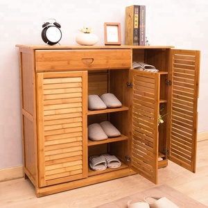 Réglable <span class=keywords><strong>maison</strong></span> bambou étagère à chaussures accessoires avec siège support - Product Image 1