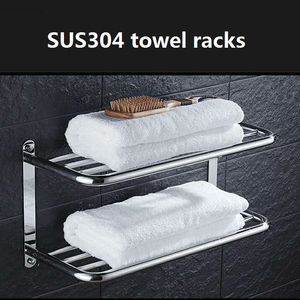 Accesorios de baño de <span class=keywords><strong>acero</strong></span> <span class=keywords><strong>inoxidable</strong></span> toalla estantes sus304 baño toalla titular toalla - Product Image 4