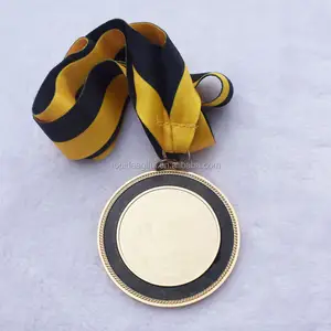 18K Gold Blank Metal Disc Shape Medallion Subalimation Blank Metal Championships Medals