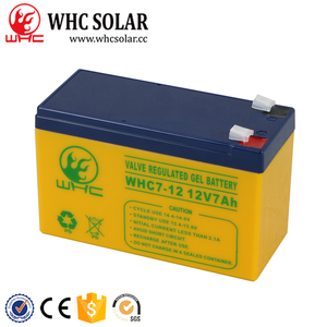 WHC Scellées Au Plomb Acide Gel 6FM7 <span class=keywords><strong>12</strong></span> <span class=keywords><strong>V</strong></span> <span class=keywords><strong>7Ah</strong></span> 20hr Batterie - Product Image 1