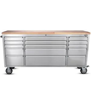 Hyxion 72'' mobile garage metal workshop tool master chest & cabinet