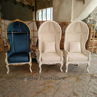 Chaises en forme de cage à oiseaux blanches bon marché pour mariage