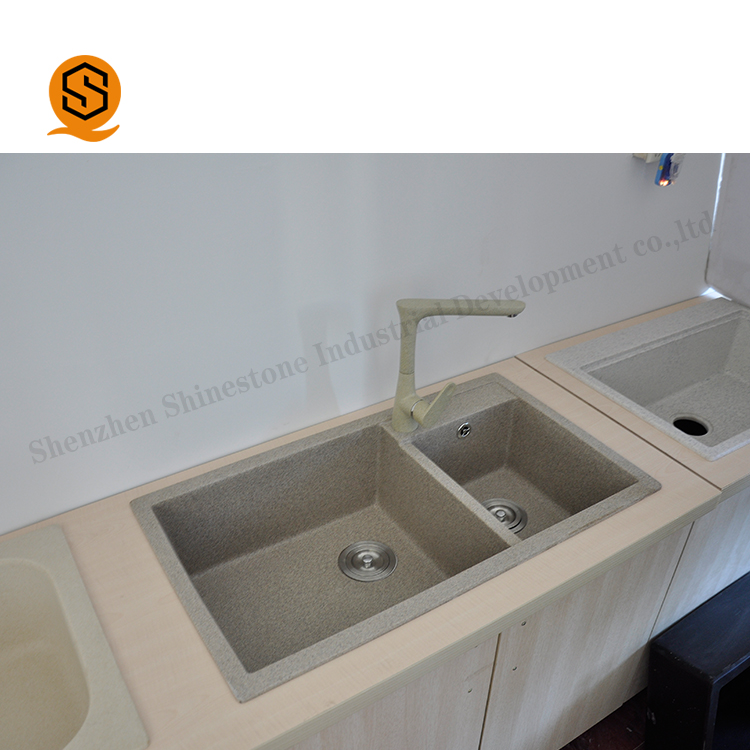 Искусственный камень искусственный жесткий камень гранит overmounted кварцевая кухонная раковина