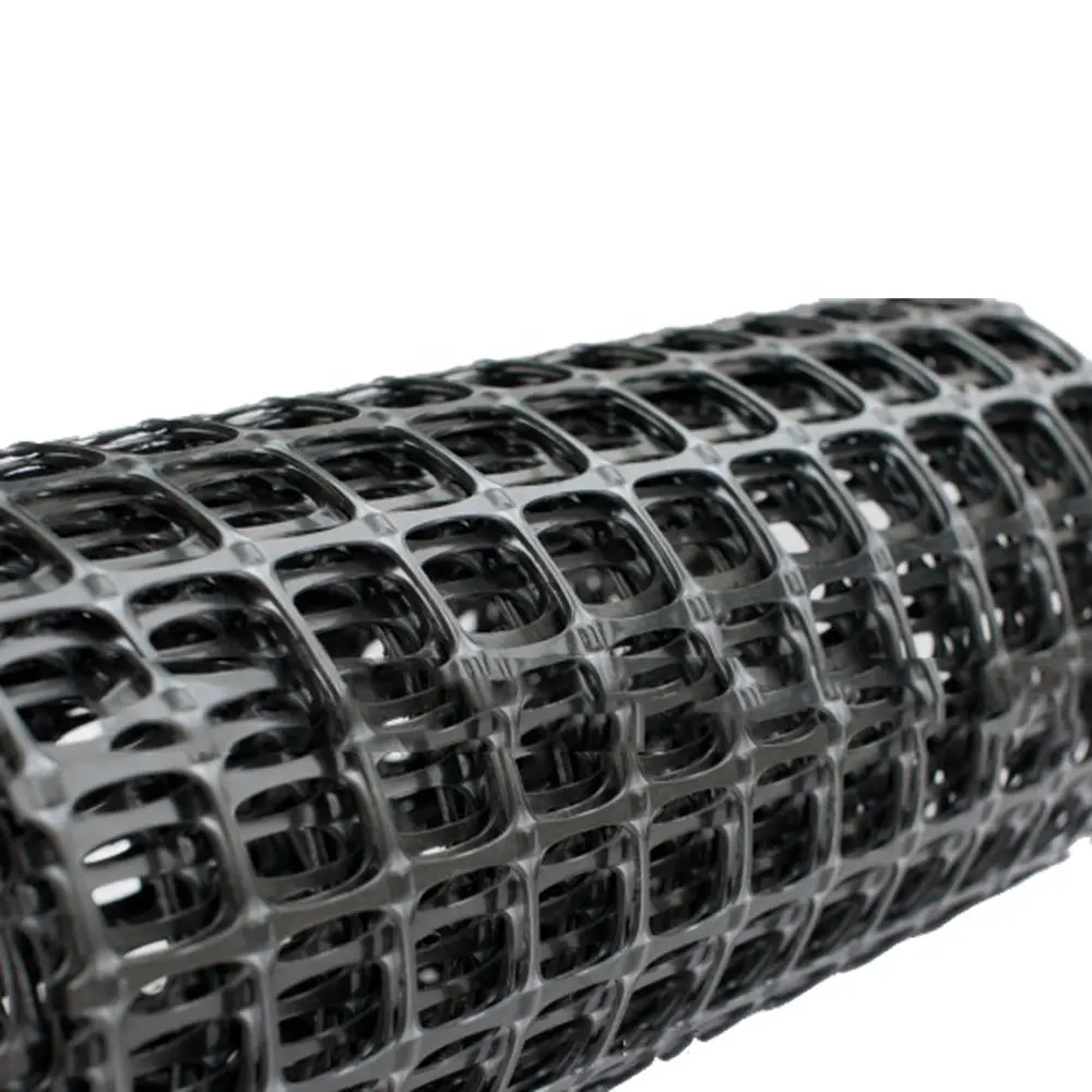 Plastic road construction material polypropylene PP biaxial geogrid