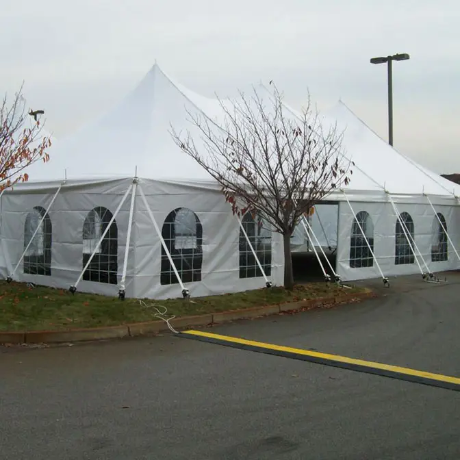 Barraca exterior para eventos, 300 pessoas, varas para festa de casamento com alta ponta