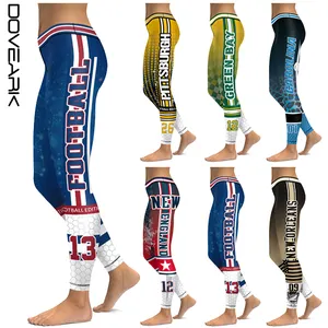 DOVEARK DOVEARK Leggings para ioga cidade futebol americano treino feminino novo personalizado 73% poliéster, 27% elastano 250g