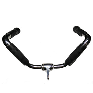Barra de presión hacia abajo en forma de <span class=keywords><strong>V</strong></span> para tríceps de lujo duradera al por mayor con empuñaduras de goma barra extraíble accesorios de fitness - Product Image 3