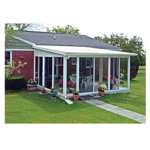 Al aire libre moderno vidrio de marco de aluminio terraza o en el <span class=keywords><strong>Solarium</strong></span> compuesto diseños para casas - Product Image 4