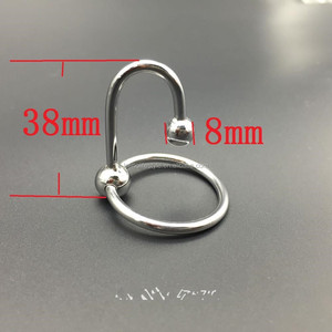 Anillo <span class=keywords><strong>de</strong></span> acero inoxidable para el pene, Dispositivo <span class=keywords><strong>de</strong></span> <span class=keywords><strong>Castidad</strong></span> masculino retardante del glande y el sabor fino - Product Image 2