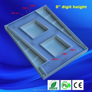 Epistar dẫn chip lớn duy nhất 1 chữ số 8 inch dẫn LED <span class=keywords><strong>7</strong></span> đoạn hiển thị 8" - Product Image 5
