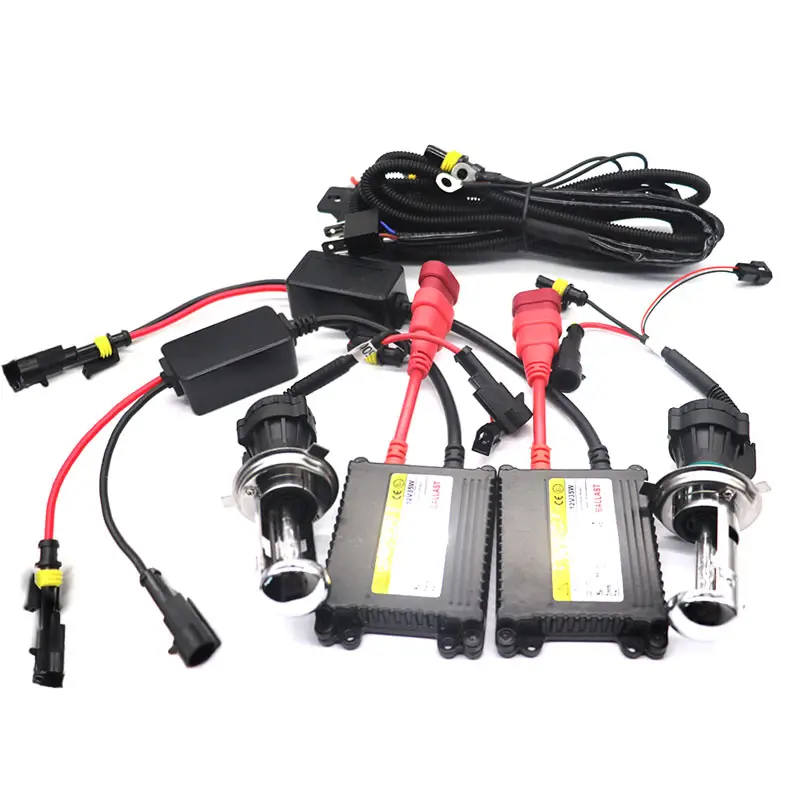 35 wát 55 wát Hid Xenon Kit Slim Ballast H4 H7 9004 9007 Kỹ Thuật Số Slim Ballast Hid Xenon Kit