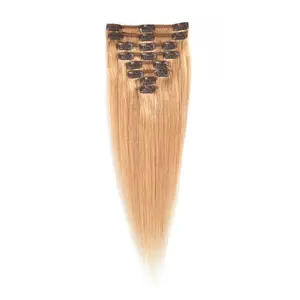 chinese supplier cuticle aligned hair cash on delivery in india virgin Clip-in Hair Extension