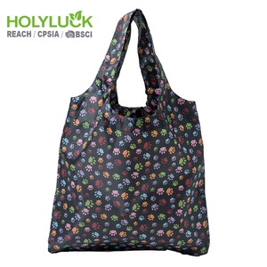 Poche Polyester Plaine Pliant Convention Réutilisable Shopping Sac En Nylon Avec Logo - Product Image 2