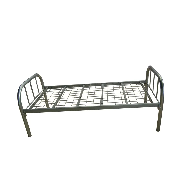 Cheap Dormitory Wire Mesh Metal Frame Single Steel Beds Y