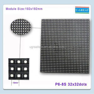 Dernières <span class=keywords><strong>inventions</strong></span> noir diamant puce défilé de mode led p6 rgb module d'affichage - Product Image 4