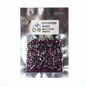 Vacuum Packaged 8# Corundum 3mm Loose Ruby Bead