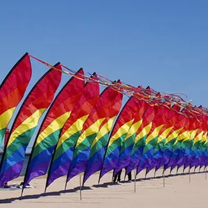 Alta qualidade telescópica pólo para susto pássaro pipa de apoio do pólo da bandeira de praia pólo bandeiras para venda