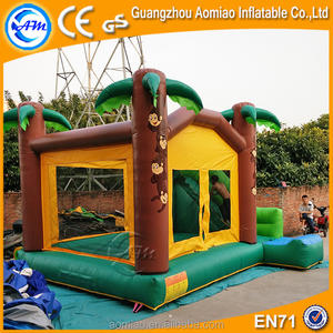 0.55mm PVC Inflable <span class=keywords><strong>castillo</strong></span> inflable con tobogán, gorila inflable, obstáculo casa <span class=keywords><strong>del</strong></span> árbol - Product Image 4