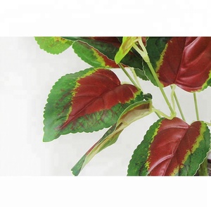 Décorations artificiel vert PE Perilla <span class=keywords><strong>feuilles</strong></span> bonsaï plante - Product Image 4