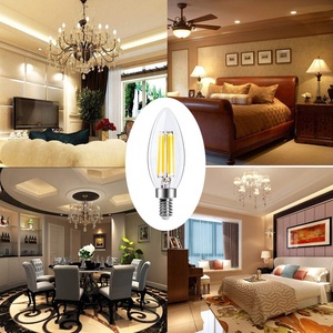 Bóng Đèn Nến C35 40W Tương Đương Bóng Đèn Edison E12 Màu Trắng Ấm 2700K Bóng Đèn LED Đèn Nến - Product Image 5