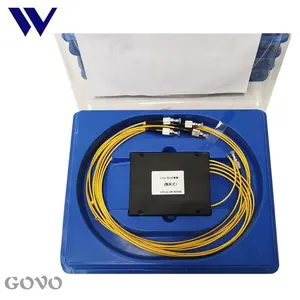 Divisor de cassete govo plc 1x4, divisor óptico de fibra ótica