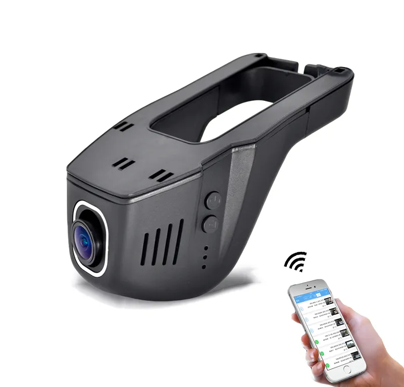 Gravador de vídeo de carro hd 1440p, câmera cctv grande-angular 160 graus dashcam detecção de movimento mini veículo blackbox manual