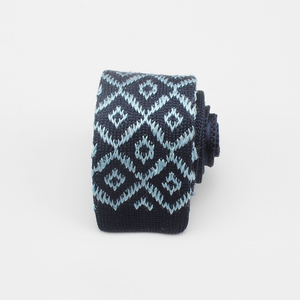 Design personnalisé mode hommes 100% <span class=keywords><strong>soie</strong></span> solide noir <span class=keywords><strong>cravate</strong></span> <span class=keywords><strong>tricot</strong></span>ée - Product Image 4