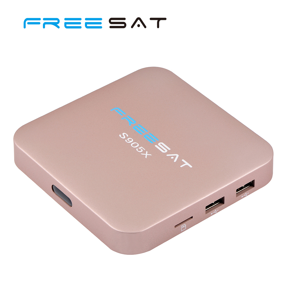 Mini M8S2 Amlogic Freesat S905X M9X Android 6.0 Akıllı TV Kutusu Bluetooth Arapça IPTV 2 GB + 16 GB