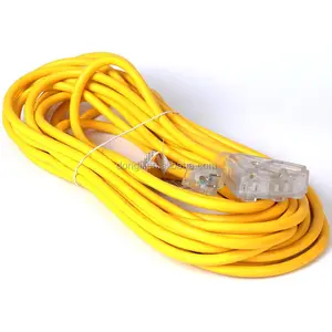ETL/CETL Approved Heavy Duty Outdoor Extension Cord With Power Indicator Lighted End