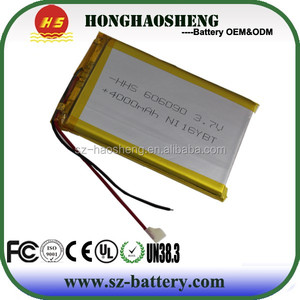 3.7v 606090 4000mah ליתיום פולימר סוללה 4ah lipo סוללה עבור כוח בנק - Product Image 6