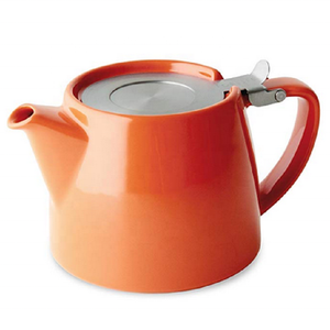 Bulk European Style Cheap Price Small Orange Colored Small Porcelain <strong>Teapots</strong> <strong>for</strong> <strong>Sale</strong> - Product Image 1