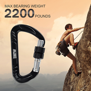 Regalo di Promozione Appeso In Alluminio D-Anello di Bloccaggio Durevole Forte Moschettone - Product Image 5