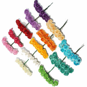 Personalizado mini pequeño papel barato Rosa Margarita hoja <span class=keywords><strong>scrapbooking</strong></span> regalo embalaje Tarjeta Regalo boda foto álbum flores decorativas - Product Image 4