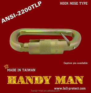 อุตสาหกรรมสามล็อคด้วยขาเหล็ก D ประเภท ANSI Carabiner ขายส่ง - Product Image 6