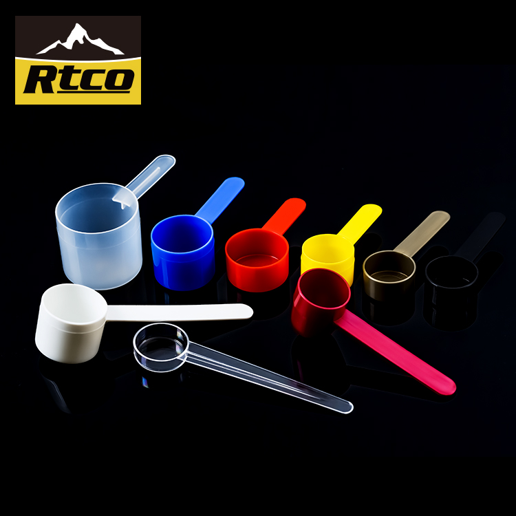 RTCO Wholesale Custom Made 0.5ml 30ml 40ml 50ml 60ml 90ml Biodegradable Protein Small Plastic Measuring Scoop For Coffee