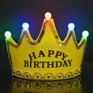 Luz led-<span class=keywords><strong>cumpleaños</strong></span> princesa Príncipe <span class=keywords><strong>de</strong></span> la Corona para niños y adultos - Product Image 2