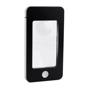 Ultra-Mince Portable Carré Avec Lumière LED Étui En Cuir mobile <span class=keywords><strong>loupe</strong></span> en malaisie, <span class=keywords><strong>loupe</strong></span> téléphone - Product Image 2