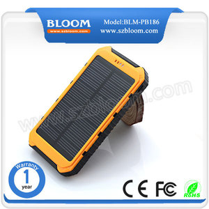Blm-pb186 12000 mah solar y impermeable cargador solar del teléfono móvil - Product Image 5