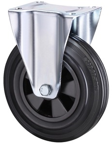 Atacado Heavy Duty Rodízio Industrial Importador Distribuidor Revendedor Aro De Aço De Borracha Giratória Industrial Trolley Rodas - Product Image 4