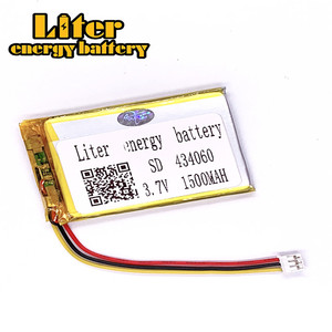 Socket 2.0-3 P 3.7 V 434060 1500 mah factory high quality lithium polymer battery rechargeable li-ion battery lipo - Product Image 1