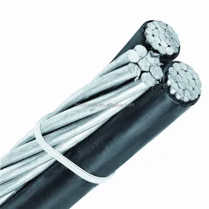 ICEA Standard Triplex AAC 1/0AWG Gammarus XLPE insulation AAAC 123.3Kcm neutral conductor 0.6/1KV ABC