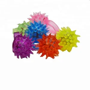 led flashing spike jelly ring Party finger light up ring for party