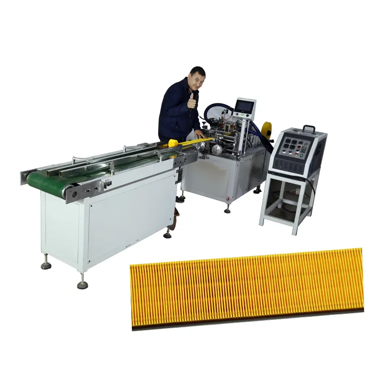 2017 गर्म बिक्री zzhg 4a-7 रोटरी pleating मशीन/एयर फिल्टर पेपर बनाने की मशीन