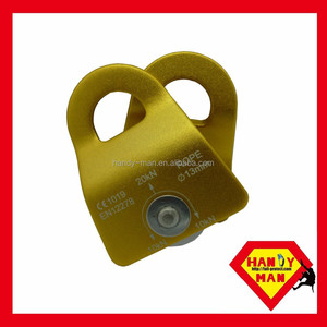 Poulie miniature en aluminium 32kN à double rangée pour corde de 13 mm, escalade et sauvetage - Product Image 2