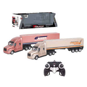 Camión y Remolque RC Grandes de 55 cm con Luces Realistas, Batería Recargable, Control Remoto Profesional para Transporte - Product Image 4