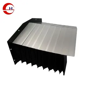 Armoured vertical protection bellow covers for cnc machine