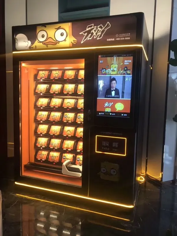 Warmes Essen Fast Food Sandwich mit Aufzug Snack Tiefkühl automat Samsung Pay