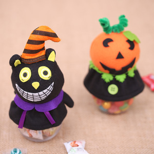 Barattolo Trasparente per Caramelle di Halloween, Scatola Regalo per Bambini a Forma di Zucca e Gatto Nero, Vendita all'Ingrosso - Product Image 3