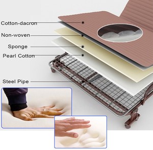 Letto con Telaio in Metallo Moderno e Confortevole, Divano Letto Pieghevole Regolabile per Hotel, Ospedali e Soggiorni, Direttamente dalla Fabbrica - Product Image 3